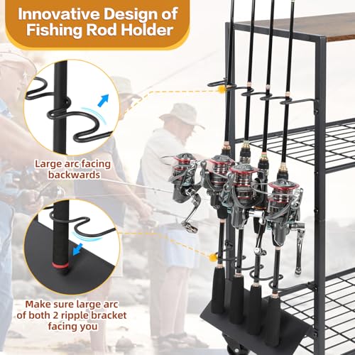 Rolling Fishing Rod Holder