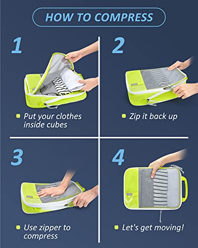 6 Set Compression Packing Cubes (6 Count)