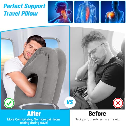 Inflatable Travel Pillows for Airplanes