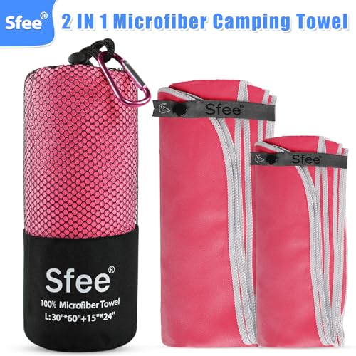 2 Pack Microfiber Travel Towel