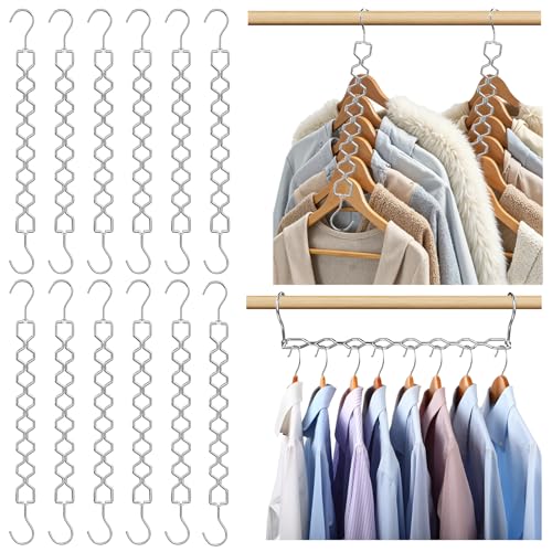 12 Pack Space Saving Hangers for Clothes (12 Count)