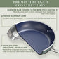 7pc Cookware Set Healthy Duralon Blue Ceramic Nonstick Coated