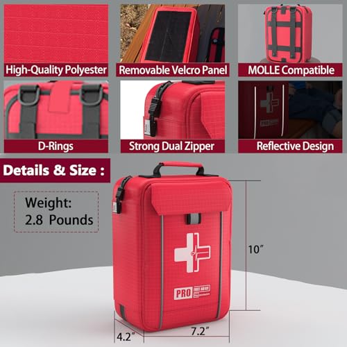 Upgrade Comprehensive First Aid Kit with Labelled Compartments