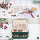 Small Travel Jewelry Box with Double Zipper