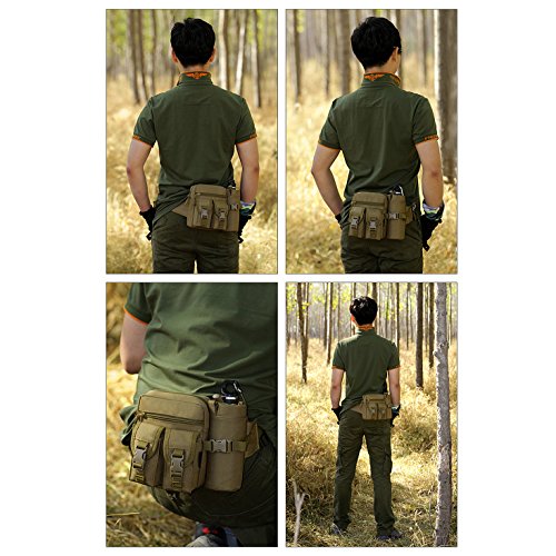 Tactical Waist Pack with Water Bottle Holder Fanny Pack for Men