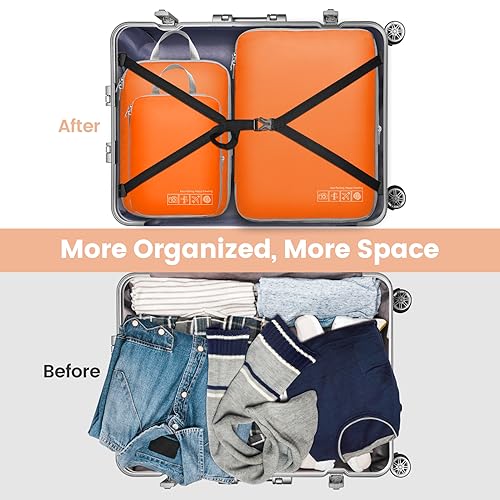 Compression Packing Cubes for Travel (4 Count)