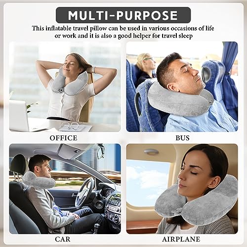 2 Inflatable Neck Pillow Airplane Travel (2 Count)
