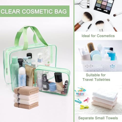 6 Packs Clear Makeup Bags (6 Count)