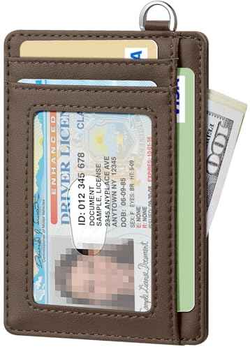Slim Minimalist Wallet RFID Credit Card Holder for Men