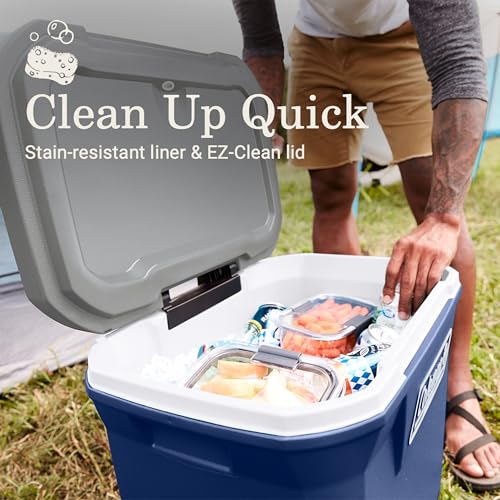 Classic Series Insulated Portable Rolling Cooler with Wheels
