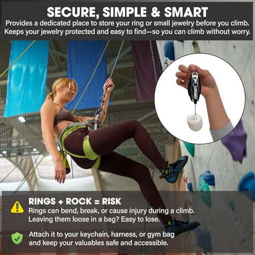 Waterproof Ring Holder Keychain for Travel & Gym