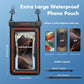 UP to 9.5"]XL Size EXTRA Large Waterproof Phone Pouch Floating IPX8 Phone Case Dry Bag for iPhone 17 Air 16 15 14 Pro Max Samsung S25 Ultra (2 Count)