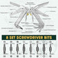 Multitool Pliers with Damascus Knife & Large Scissors
