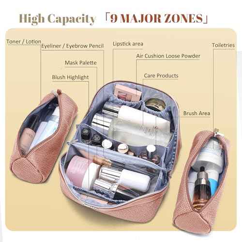 Travel Makeup Bags for Women (3 Count)