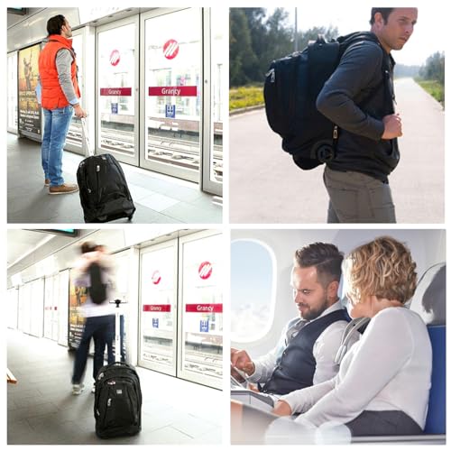 21x14 x8 Rolling Backpack For Adults With wheel