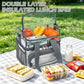 Clear Bag Double Decker for Stadium Events With Shoulder Strap for Women (Clear#Grey)
