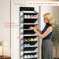 10 Tier Over Door Mesh Shoe Organizer with Large Deep Pockets