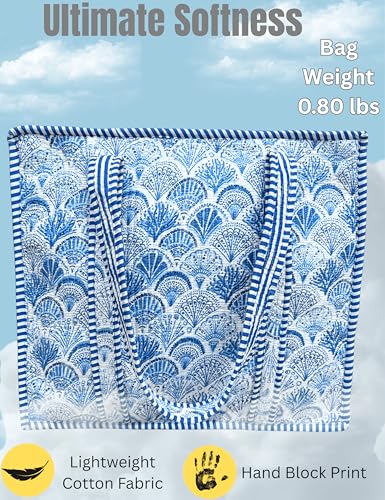 100% Cotton Quilted Tote Bag For Women