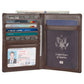Polare Luxury RFID Blocking Leather Passport Holder Travel Wallet For Men and Women