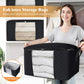 3 Pack Storage Bags for Clothes Blanket Storage Bins with Lids (3 Count)