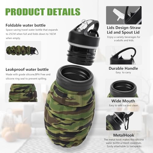 Collapsible Travel Water Bottle18oz