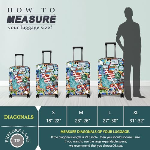 Travel Luggage Cover Suitcase Protector Fits 18