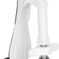 Portable Door Stopper Door Lock for Travel Anti Theft Door Blocker, Security Door Stoppers for Bottom of Door, No Drill Safety Doors Stopper Hotel Door Locks for Travelers Security (White)