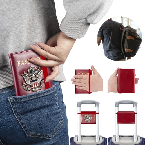 Premium Passport Holder for Travel RFID Blocking Passport Cover Slim