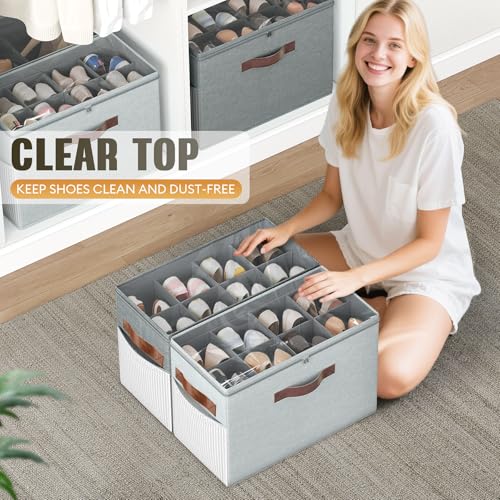 2 Pack Shoe Organizer for Closet