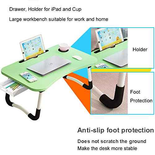 Lap Laptop Desk with Storage Drawer