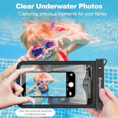 Large Waterproof Phone Pouch Up to 10" (2 Count)