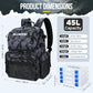 Fishing Backpack with 4 Tackle Boxes & Cooler