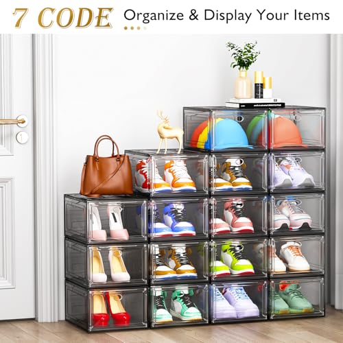 Large Thick Clear Shoe Organizer (9 Count)