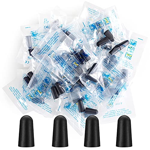 200 Pair Earplugs for Noise Cancelling Ultra Soft Foam Ear Plugs for Sleeping Noise Blocking Earplugs for Study Work Black Color (200 Count)