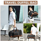 60L Canvas Duffle Bag for Travel Weekend Gym Overnight Carry