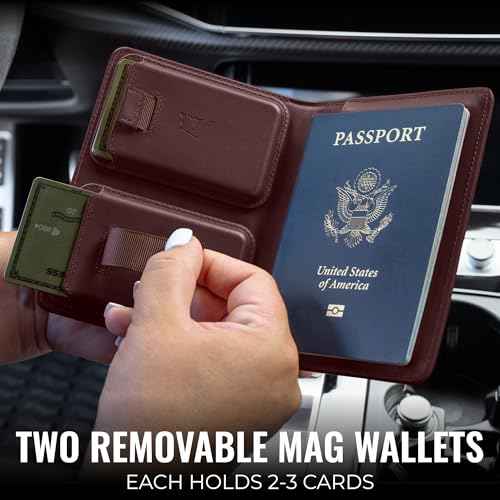 Passport Wallet with AirTag Holder