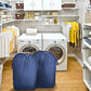 140L Washable Laundry Bags with Handles (2 Count)