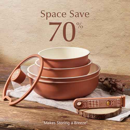 21pcs Ceramic Cookware Set