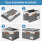 6 Pack Fabric Storage Bins with Lid