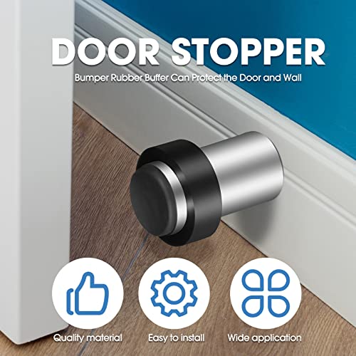 20 Pcs Floor Mounted Door Stopper Stainless Steel (20 Count)