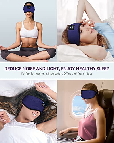 Sleep Headphones Bluetooth 5.4 Sleep Mask with HD Sound
