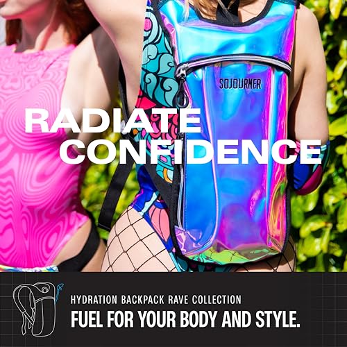 Transparent Clear Sojourner Rave Hydration Pack