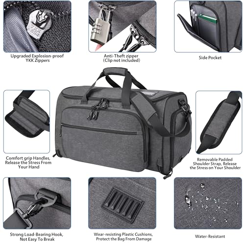 2 in 1 Garment Duffle Bags for Travel Mens Carry