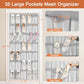 35 Large Pockets Over The Door Shoe Organizer