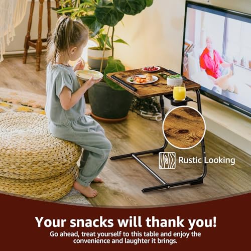 Folding TV Tray Adjustable Dinner