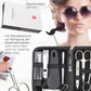 brand quality 10 piece manicure pedicure grooming kit set for nail care tweezers file clipper