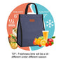 Lunch Bags for Women Insulated Reusable Lunch Tote with Internal Pocket
