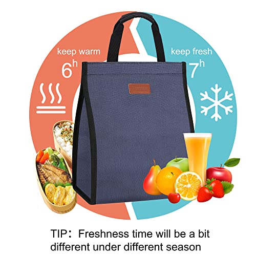 Lunch Bags for Women Insulated Reusable Lunch Tote with Internal Pocket