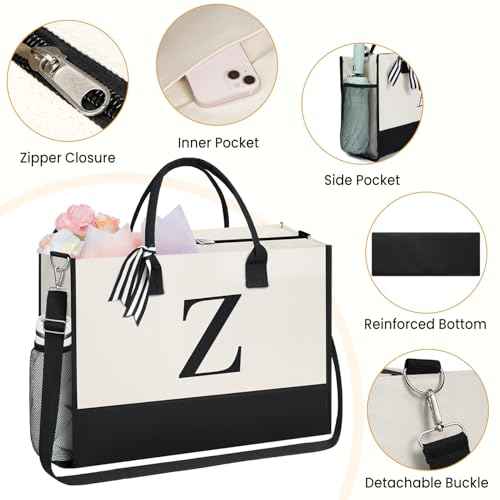 Personalized Initial Tote Bag