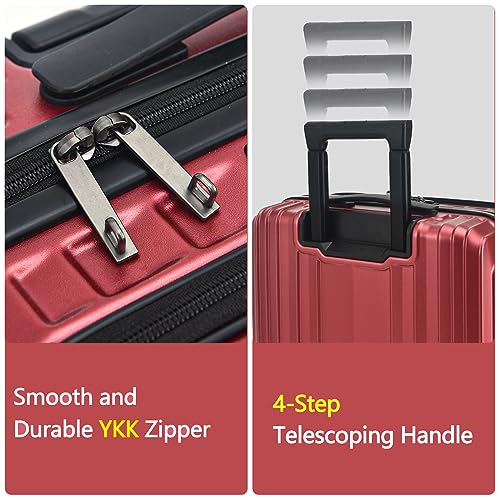 16" Carry on Luggage with 2 Laptop Compartments